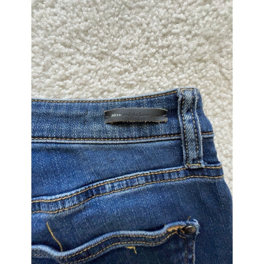 Anthropologie Pilcro & the Letterpress Script Frayed Hem Crop Jeans | Size 25 - Picture 9 of 9